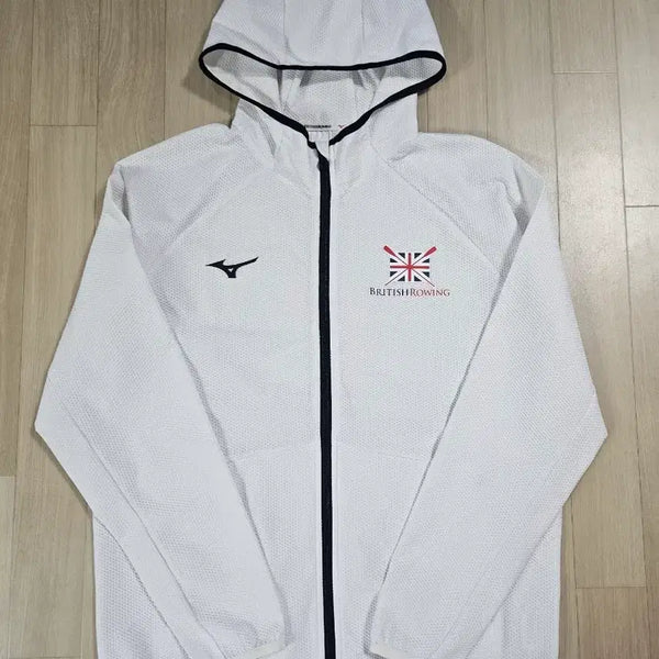 [BUNJANG] Mizuno British Rowing Logo Mesh Performance Jersey Zip-Up XL / 미즈노 브리티시로잉 로고 메쉬 기능성 져지집업 XL