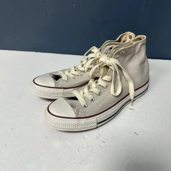 [BUNJANG] Converse All Star Beige High Sneakers / 270 컨버스 올스타 베이지 하이 스니커즈