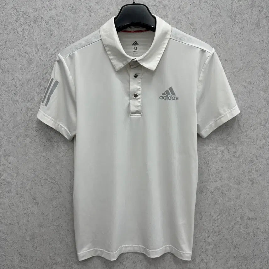 [BUNJANG] Adidas Men's Functional Half-Sleeve Polo T-Shirt Size 95 / 95 아디다스 남자 기능성 반팔 카라티