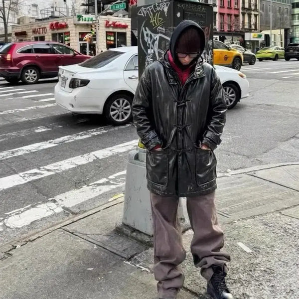 [BUNJANG] Gloverall 90s Waterproof Hooded Duffle Coat / 90s GLOVERALL  방수 아방가르드 후디더플코트