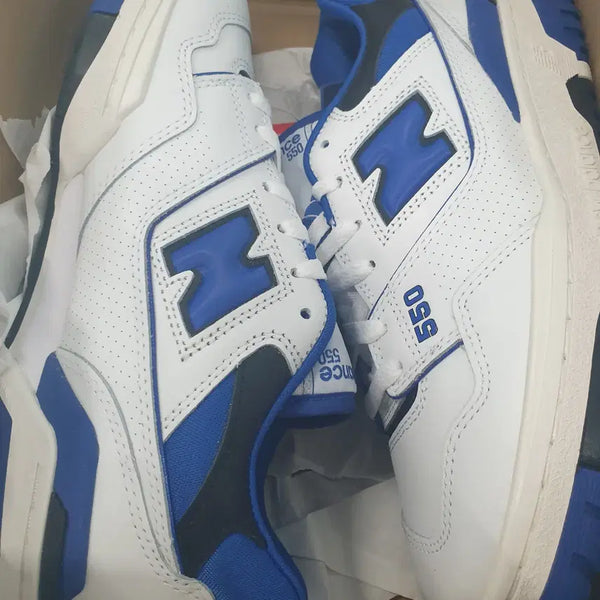 [BUNJANG] New Balance 550 White Blue 2E Wide Sneakers / BB550SN1 255사이즈 와이드