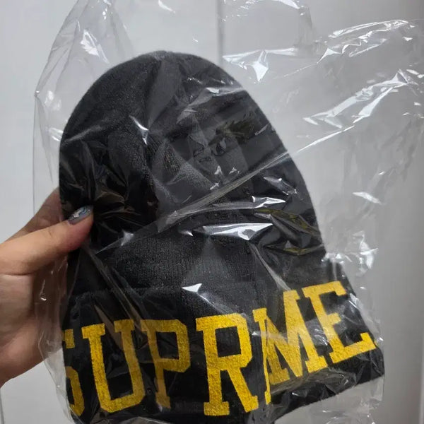 [BUNJANG] Supreme Logo Beanie Black / 슈프림 비니 블랙
