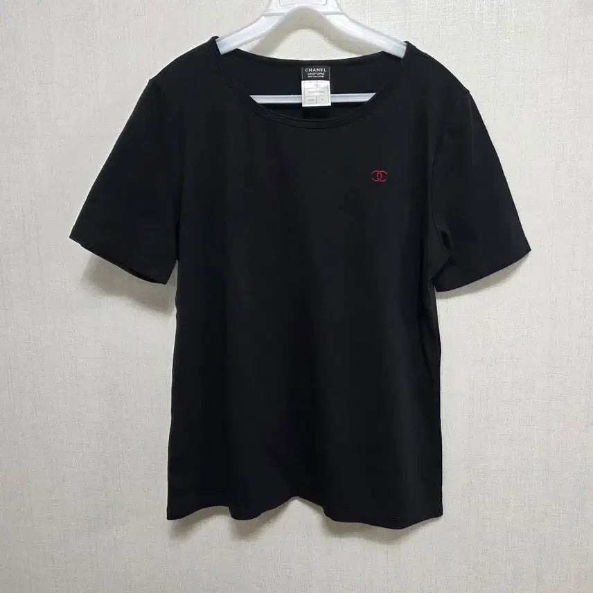 [BUNJANG] Chanel Uniform Short Sleeve T-Shirt Black / 샤넬 유니폼 반팔 티셔츠 블랙