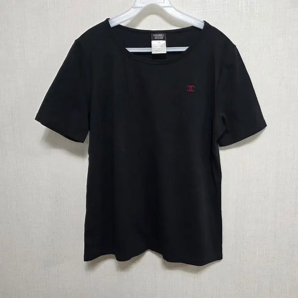 [BUNJANG] Chanel Uniform Short Sleeve T-Shirt Black / 샤넬 유니폼 반팔 티셔츠 블랙