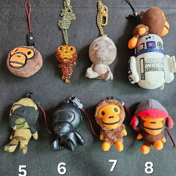 [BUNJANG] BAPE Milo Plush Keychain Collection / 베이프 마일로 인형 키링 (정품)