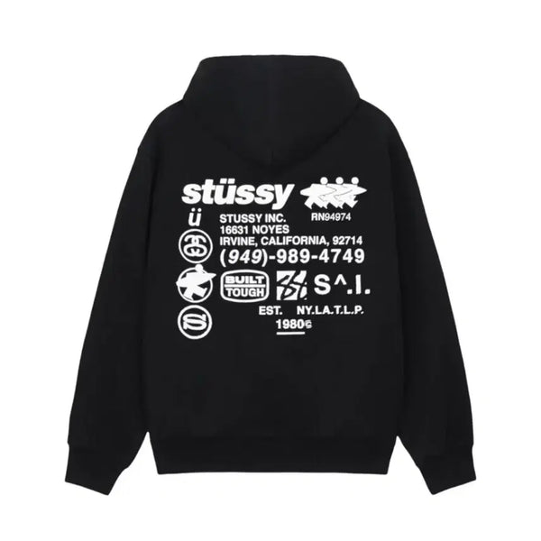 [BUNJANG] Stussy DNA Hooded Zip-Up Black M / M) 스투시 DNA 후드집업 블랙