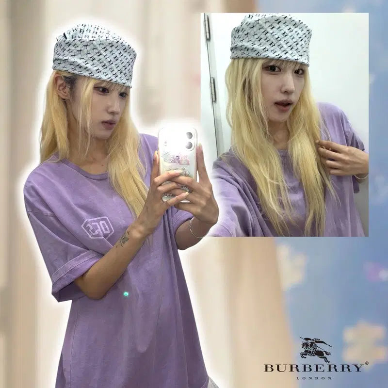 [BUNJANG] Burberry Logo Pattern Scarf / 버버리 로고 패턴 스카프