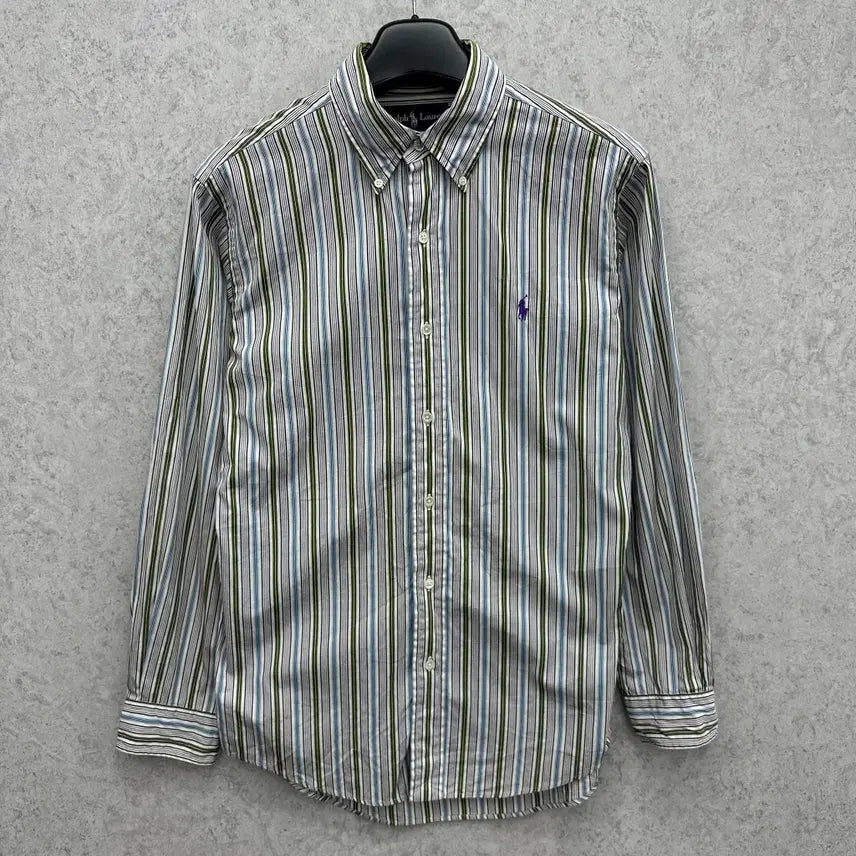 [BUNJANG] Polo Ralph Lauren Men's Striped Shirt / 100 폴로 랄프로렌 남자 스트라이프 셔츠