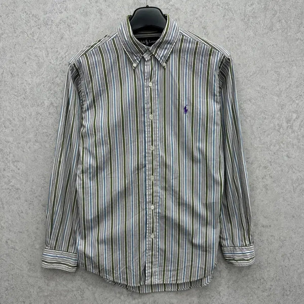 [BUNJANG] Polo Ralph Lauren Men's Striped Shirt / 100 폴로 랄프로렌 남자 스트라이프 셔츠