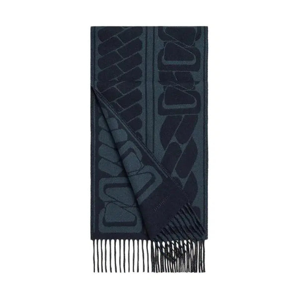 [BUNJANG] Hermès Clic, C'est Noue Cashmere Scarf Blue Marine / 에르메스 클릭 Clic, C'est Noue 머플러 목도리 블루 마린 H392917T 03