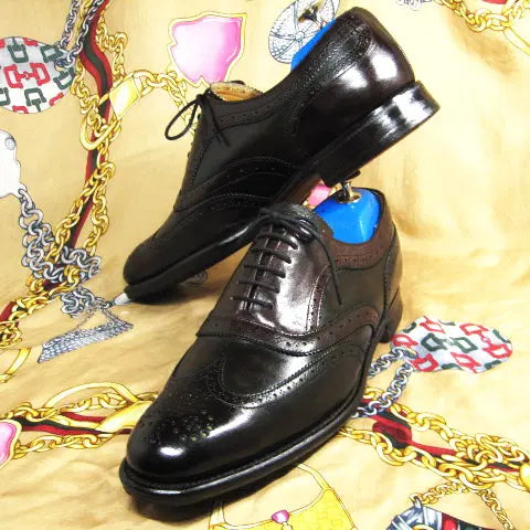 [BUNJANG] Paul Smith Joseph Cheaney Collaboration Limited Edition Patina Calfskin Wingtip Brogues Oxford Shoes / 영국명품 폴스미스 한정판 조셉치니제작 파티나카프 옥스포드 260