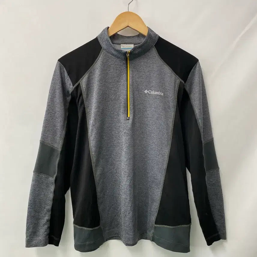 [BUNJANG] Columbia Functional Half-Zip Grey Long Sleeve T-Shirt L / 177. 컬럼비아 기능성 반집업 그레이 긴팔 티셔츠 L