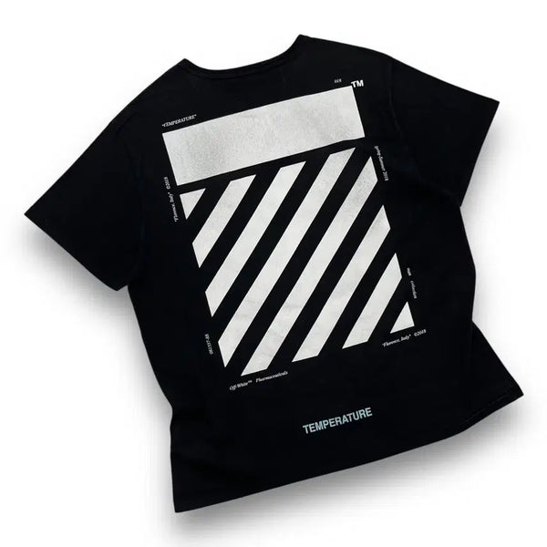 [BUNJANG] Off-White 18ss Temperature Dark T-Shirt / 오프 화이트 18ss 템퍼레이처 다크 반팔 티셔츠