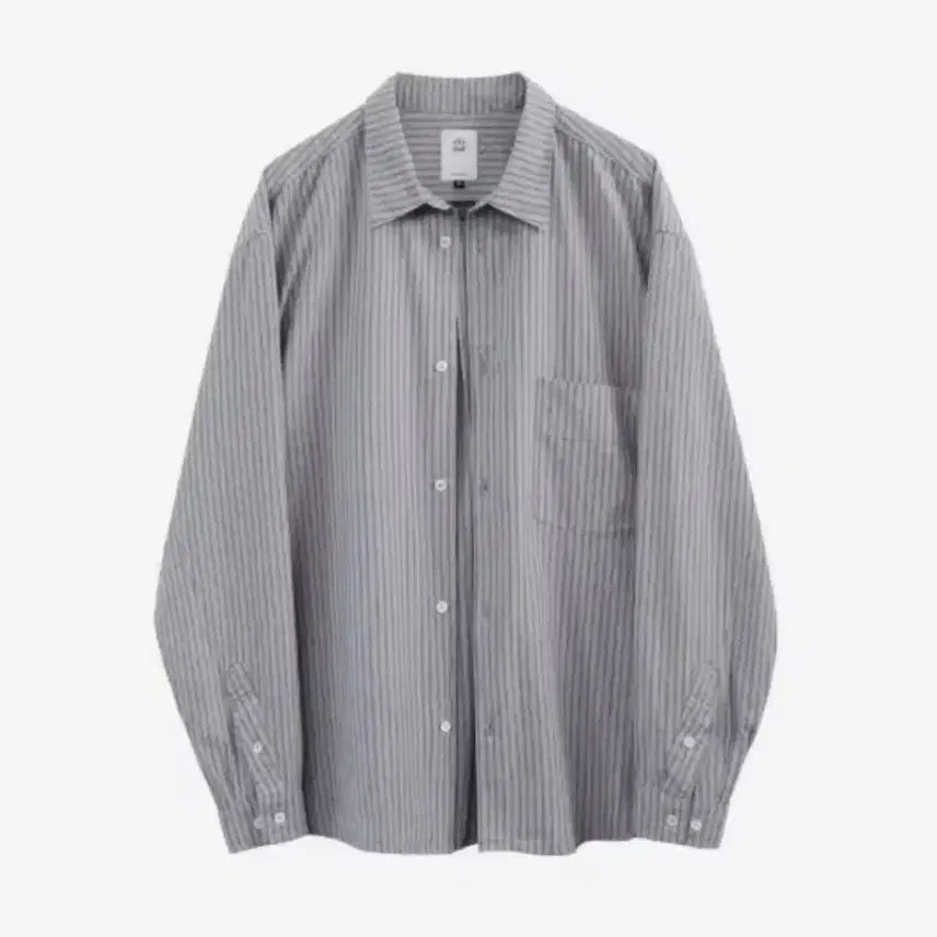 [BUNJANG] Polerithu Loose Stripe Shirt Lavender / [2]폴리테루 루즈드 스트라이프 셔츠 라벤더