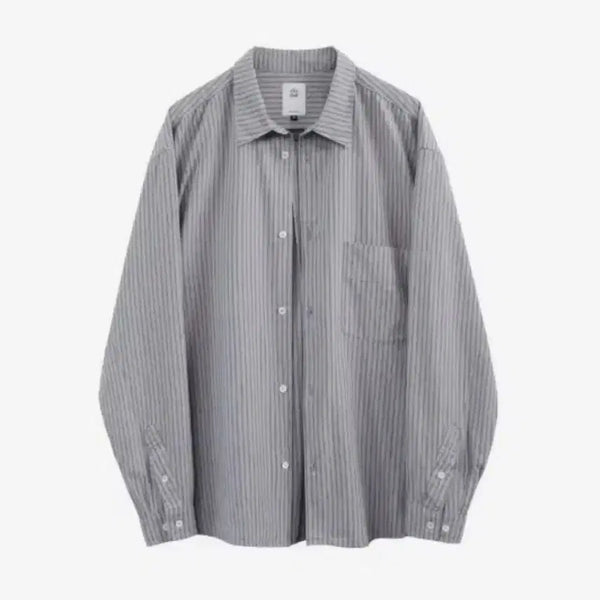 [BUNJANG] Polerithu Loose Stripe Shirt Lavender / [2]폴리테루 루즈드 스트라이프 셔츠 라벤더