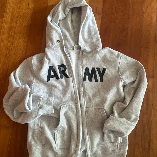 [BUNJANG] 90s US Army PFU Hooded Zip-Up Jacket (M/L) / 90s USA army pfu 후드집업 m 칸예