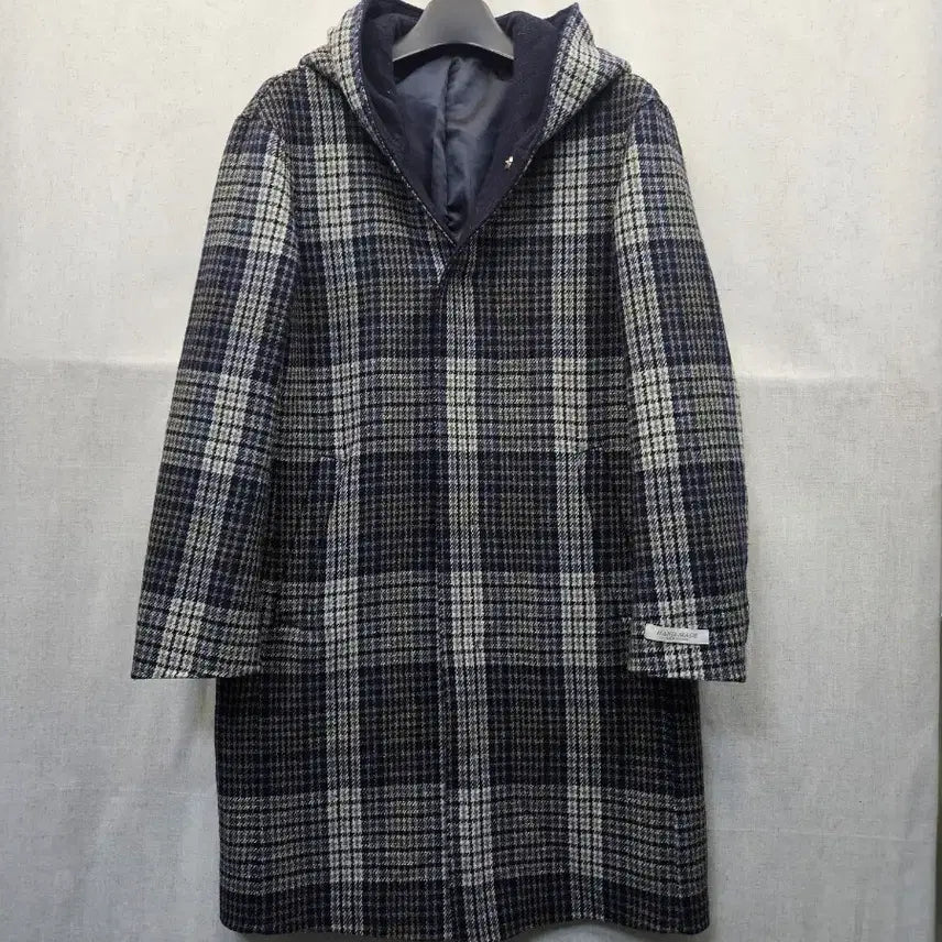 [BUNJANG] SIEG Handmade Check Hooded Coat / 지이크 핸드메이드 체크 후드 코트 .417