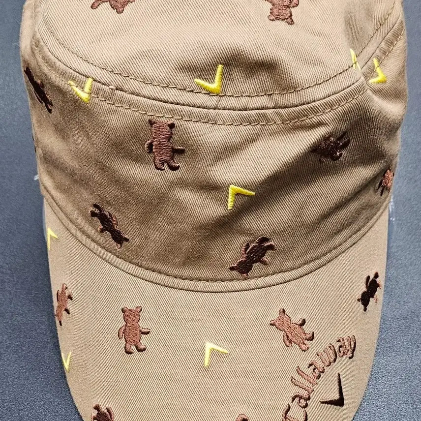 [BUNJANG] Callaway Women's Golf Bear Embroidery Work Cap / 캘러웨이 정품 여성 골프모자 베어 자수 워크캡 군모