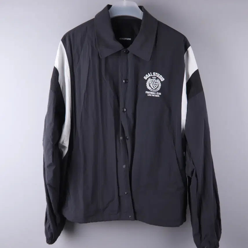 [BUNJANG] GO STUDIO FC Nylon Coach Jacket Dark Charcoal (XL) / 골스튜디오 FC 나일론 코치 자켓 다크 차콜 (XL)