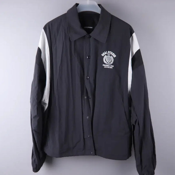 [BUNJANG] GO STUDIO FC Nylon Coach Jacket Dark Charcoal (XL) / 골스튜디오 FC 나일론 코치 자켓 다크 차콜 (XL)