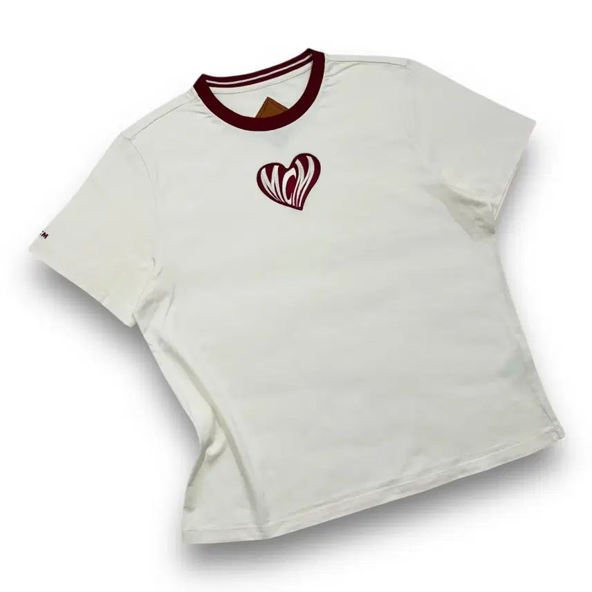 [BUNJANG] MCM Valentine's Day Heart Logo T-Shirt / MCM Love Valentine's Day Logo T-shirt