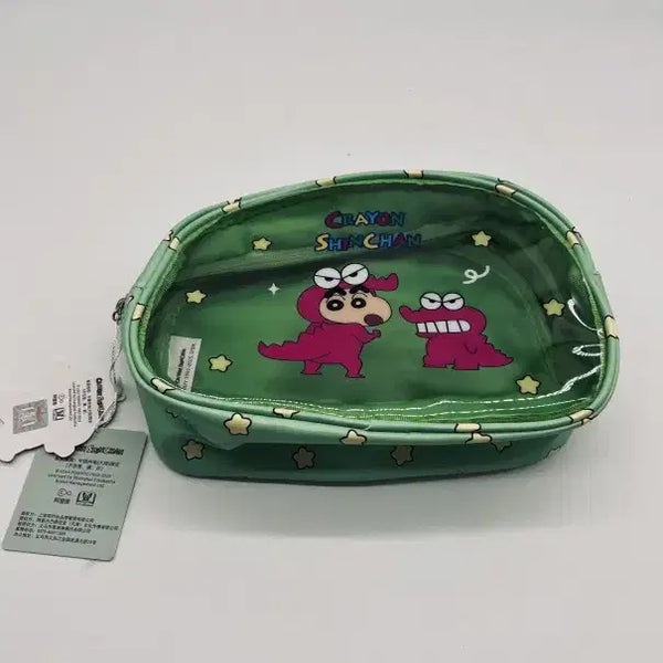 [BUNJANG] Crayon Shin-chan Transparent Pouch Bag / 짱구 투명 파우치 가방 새상품