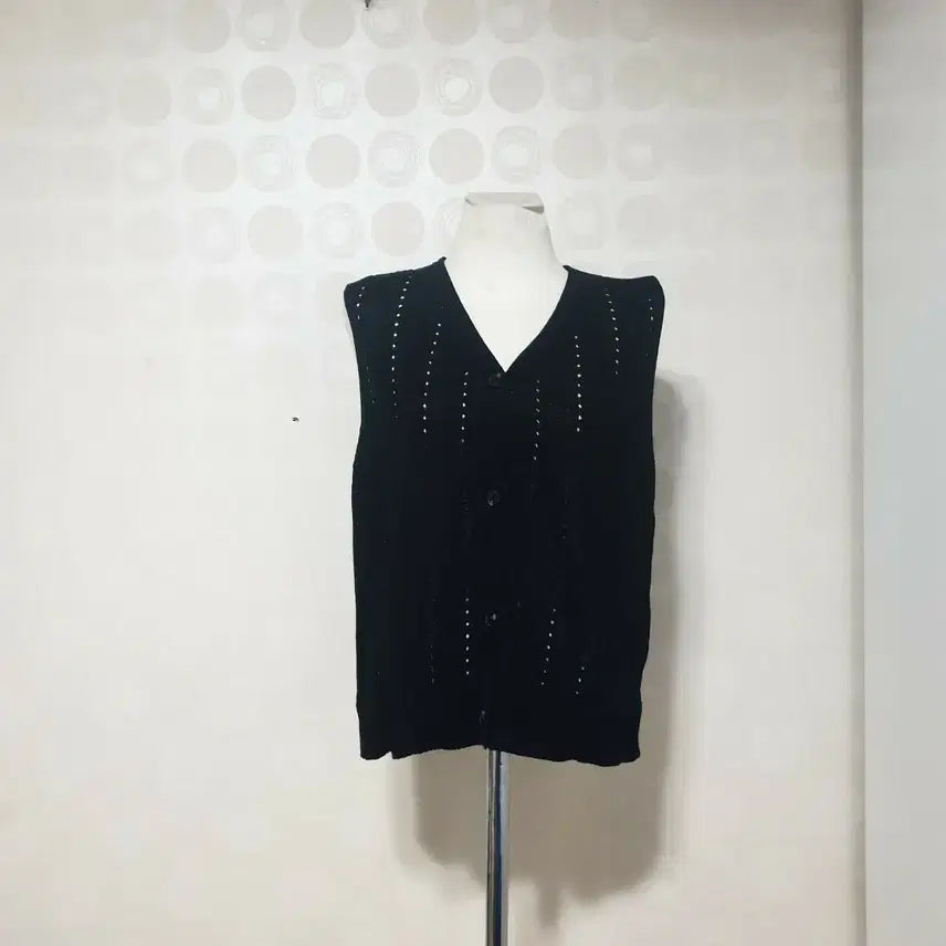 [BUNJANG] V-Bridge V-Neck Vest Black / 새것 바이브릿지 블랙조끼66 브이넥조끼66 조끼66