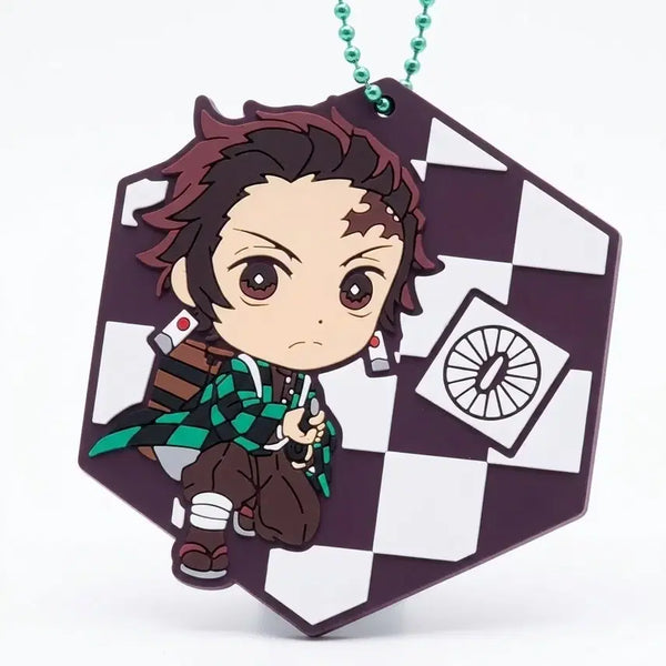 [BUNJANG] Demon Slayer Tanjiro Rubber Keychain / (택비 포함) 귀칼 탄지로 키링