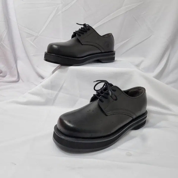 [BUNJANG] DooHa Vintage 240 Customade Enzo Cowhide Square-toe Platform Derby Shoes / 두하빈티지 240 커스텀에이드 엔조 소가죽 스퀘어토 플랫폼 더비슈즈