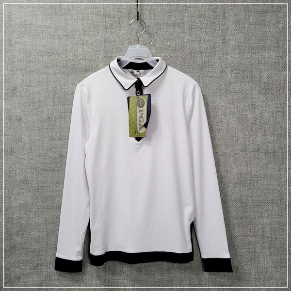 [BUNJANG] PGA Long Sleeve Collar T-Shirt Women's Size 90 / 2515. PGA 긴팔 카라티셔츠 여성90