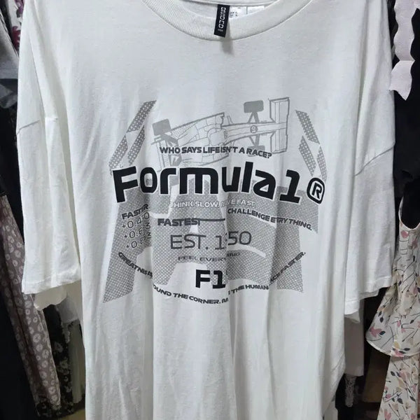 [BUNJANG] Formula 1 x H&M Collaboration T-Shirt / [F1] F1 에프원 포뮬러 원 H&M 에첸엠 콜라보 티셔츠