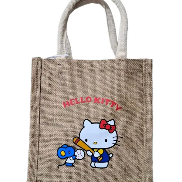 [BUNJANG] Sanrio Hello Kitty Baseball Tote Shoulder Bag / 산리오 헬로키티 야구 토트백 숄더백 가방