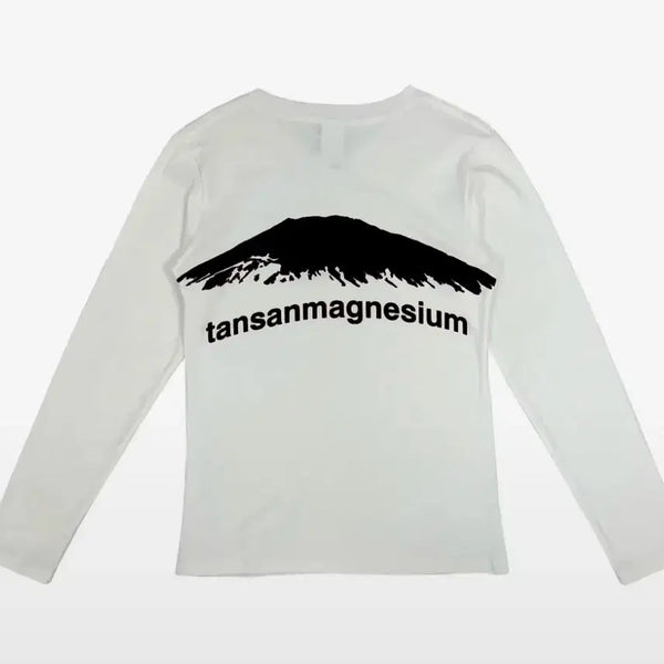 [BUNJANG] Magnesium Carbonate Long Sleeve White/Black / 탄산마그네슘 롱슬리브 화이트블랙 팝니다