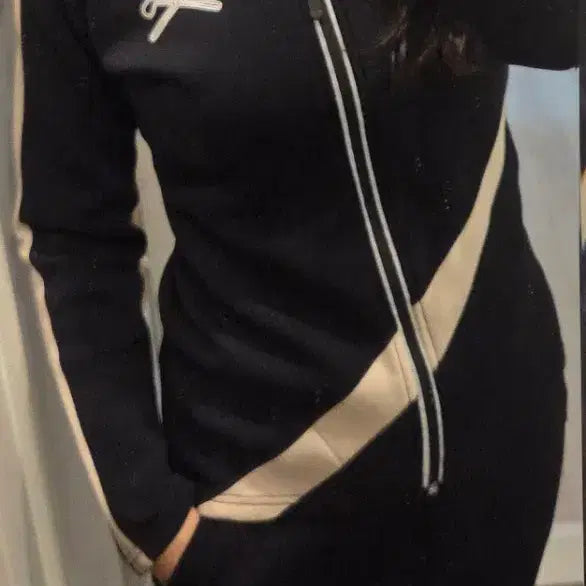[BUNJANG] Mark & Rona Women's Black Zip-Up Jacket (Size 55) / 마크앤 로나  집업 블랙 여성55