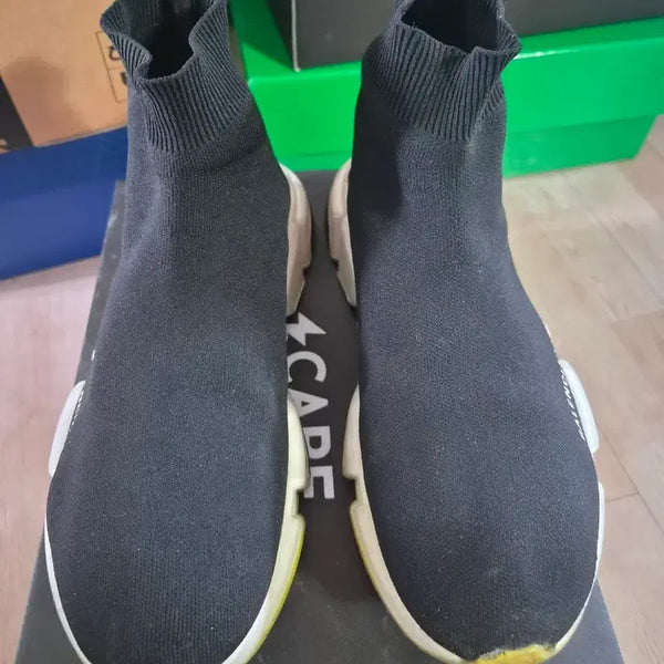 [BUNJANG] Balenciaga Speed Runner Black Yellow Size 43 / 발렌시아가 스피드러너 블랙 옐로우 43사이즈