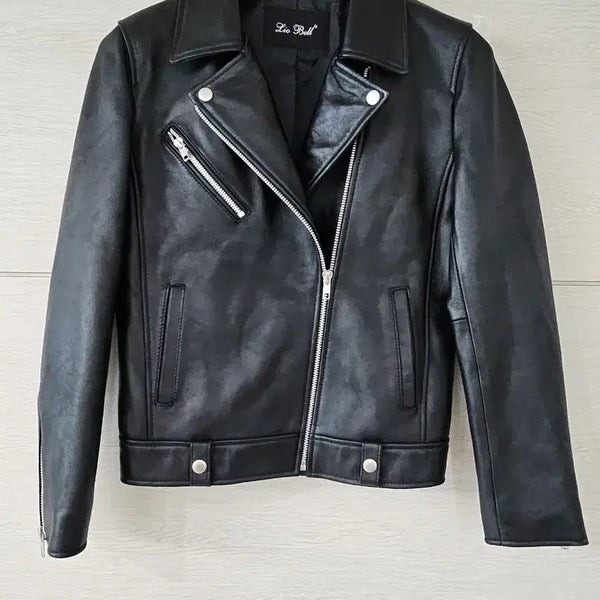 [BUNJANG] Riobel Women's Leather Rider Jacket Black / 리오벨 여성 가죽 라이더 자켓 블랙