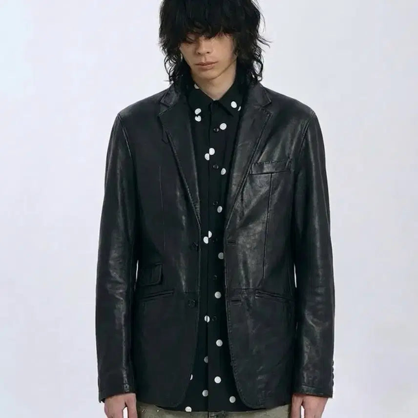 [BUNJANG] Barrage for Man Vintage Lambskin Blazer / 일본 빈티지 변형카라 양가죽 블레이저