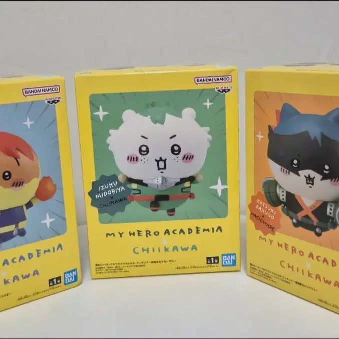 [BUNJANG] My Hero Academia x Chiikawa Collaboration Todoroki, Midoriya, Bakugo Figure Bundle Set / 나히아x치이카와 콜라보 피규어 일괄
