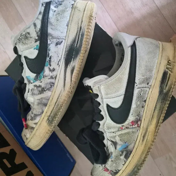[BUNJANG] Nike Air Force 1 x PEACEMINUSONE Para-noise 2.0 White / 나이키 에어포스 X 피스마이너스원 2.0 파라노이즈 화이트 280