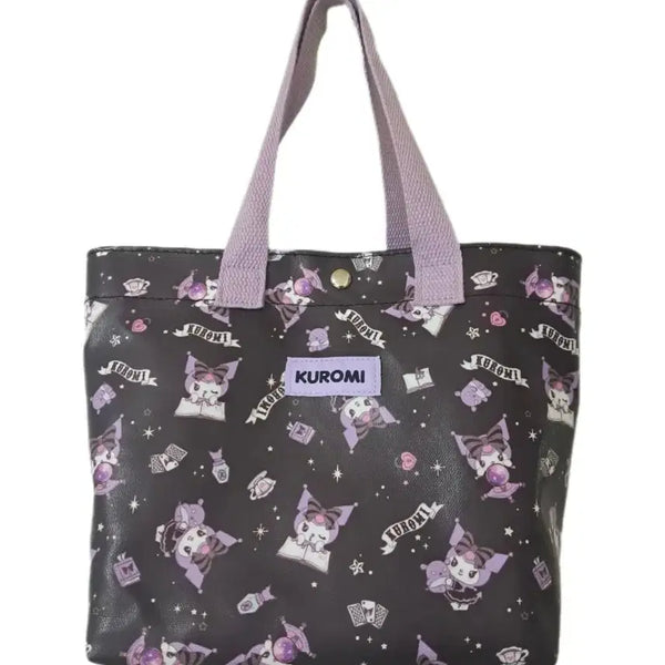 [BUNJANG] Sanrio Kuromi Pattern Tote Bag Beach Bag / 수입 정품 산리오 쿠로미 패턴 토트백 비치 가방