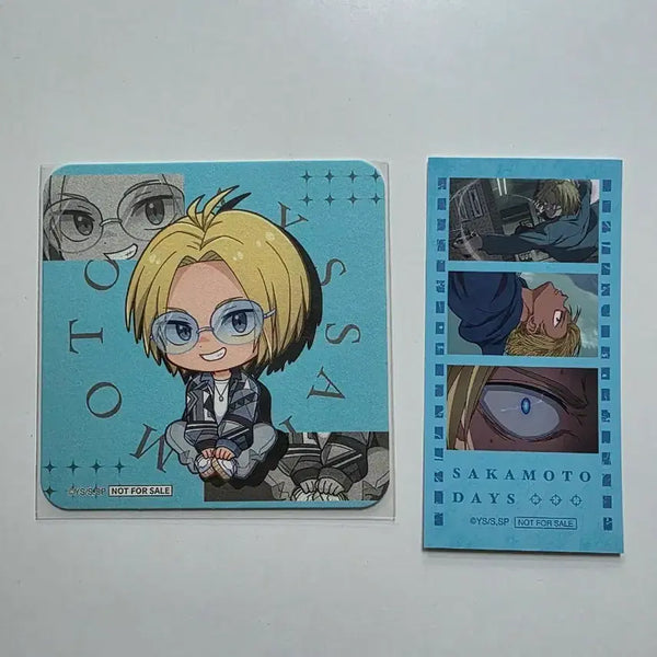 [BUNJANG] Sakamoto Days Sakaday Smile Base Black Rose Garden Collaboration Cafe Asakura Shin SD Coaster Bundle Set / 사카모토 데이즈 사카데이 스마일 베이스 black rose garden 콜라보 카페 아사쿠라 신 SD 코스터 구매 특전 일괄