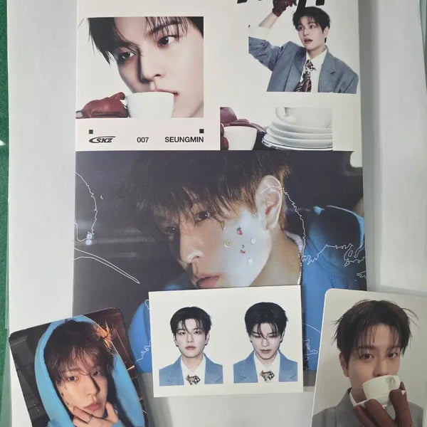 [BUNJANG] Stray Kids Seungmin 'A' Version Photocard & Proof Photo Set / 앤버전 승민 세트팔아요