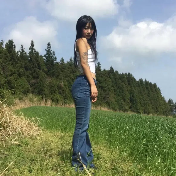 [BUNJANG] Earthjigu Bootcut Denim Pants Size 2 / earthjigu 어스지구 부츠컷 데님 2 사이즈