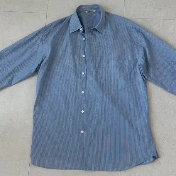 [BUNJANG] Orrery Cotton Silk Stripe Shirt / 오라리 코튼실크 스트라이프 셔츠 4