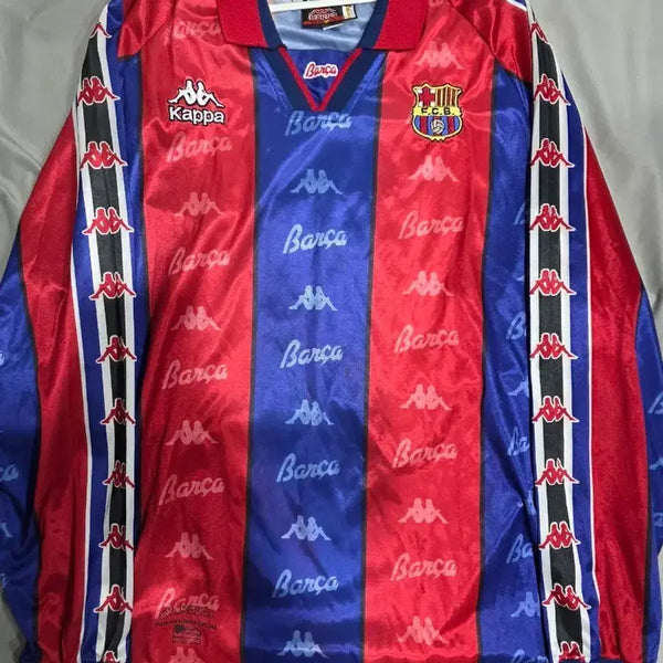 [BUNJANG] FC Barcelona Hristo Stoichkov 1995-1997 Long Sleeve Jersey / 95-97 바르셀로나 긴팔 스토이치코프