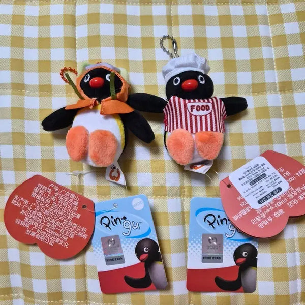 [BUNJANG] Pingu & Mini Pingu Doll Keyring Set / 핑구 미니핑구 인형키링