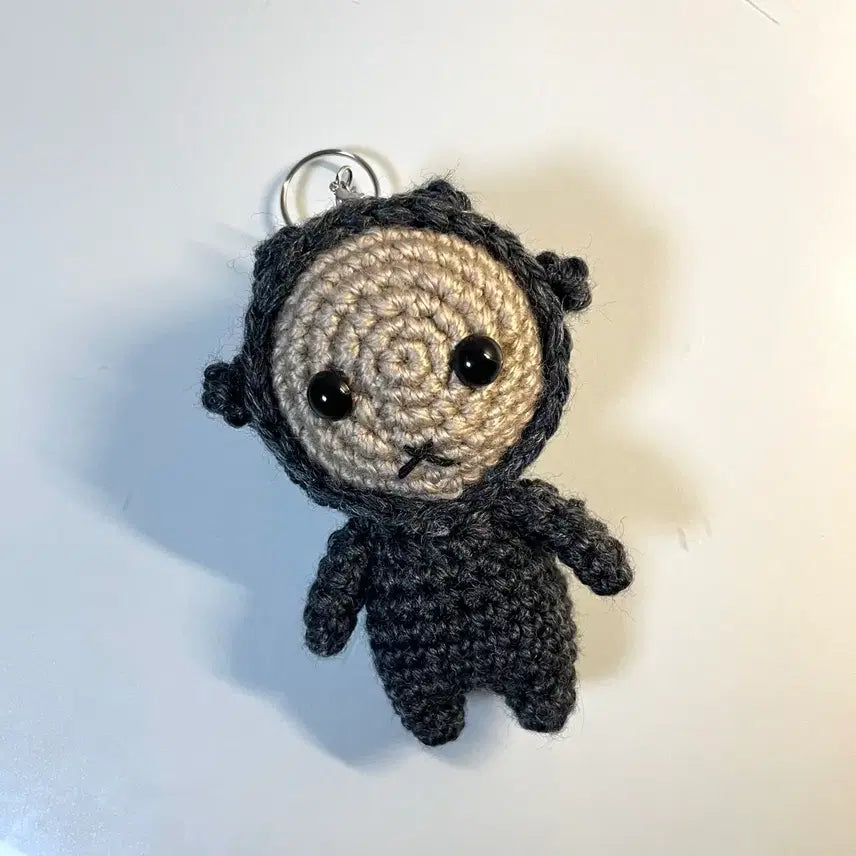 [BUNJANG] Donggung Kkeomeoksali Handmade Knitted Keychain Doll / 동궁 꺼먹살이 키링 인형