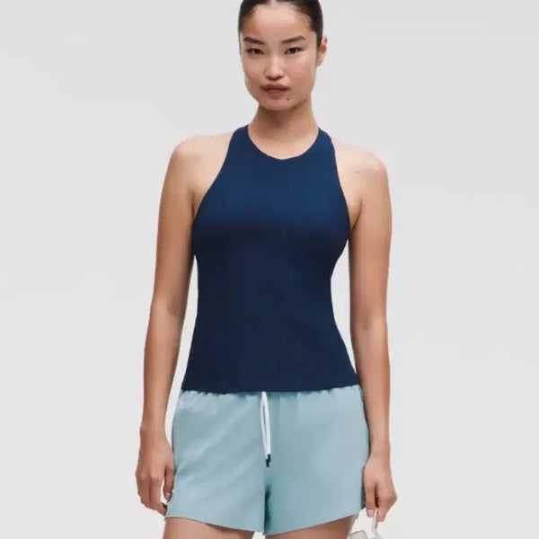 [BUNJANG] Lululemon Navy Racerback High-Neck Tennis Tank Top / 룰루레몬(네이비)레이서백 하이넥 테니스 탱크 탑