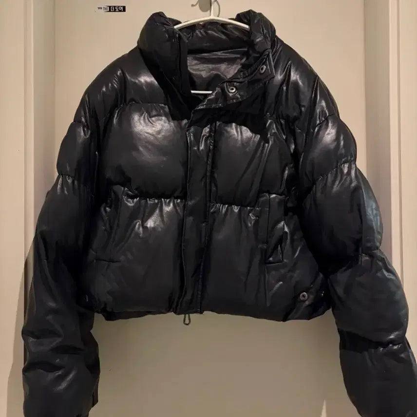 [BUNJANG] Black Cropped Short Padded Jacket / 블랙크롭 숏패딩