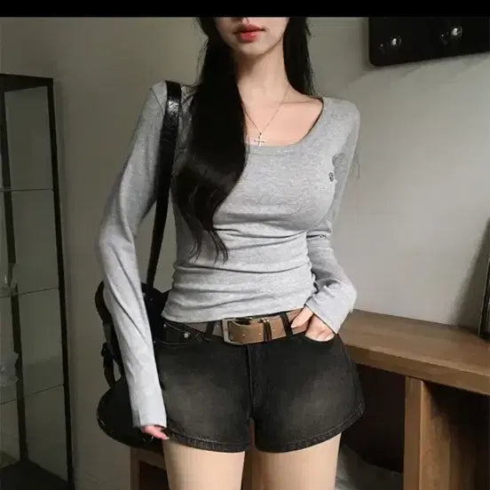 [BUNJANG] Holly Square Buckle Belt Brown / 홀리 사각 벨트 에이블리 지그재그